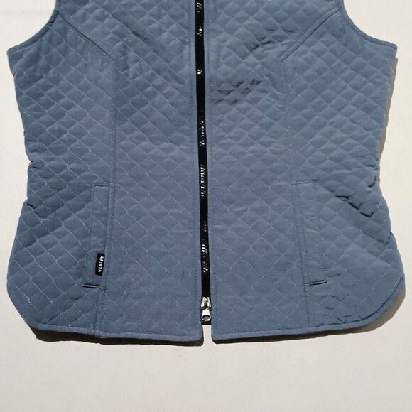 Arista Quilted Zip Up Vest-Medium-Equestrian-Pockets-Two Way Zip-Embroidered - Picture 3 of 9